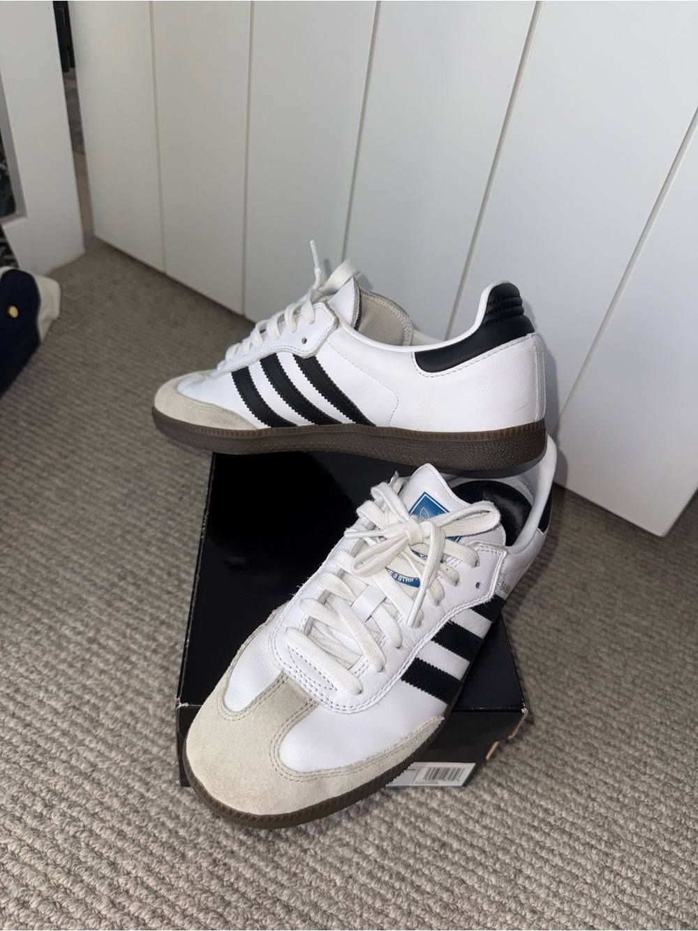 adidas Samba ADV White Black Gum GZ8477 | Men's 9 / Women's 10.5 - Picture 4 of 6